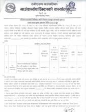 नदिजन्य पदार्थको विक्रीका लागी बोलपत्र आव्हान सम्बन्धी सूचना ।